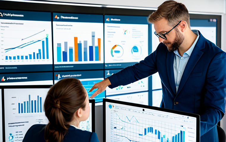 **
"A team of professionals collaborating in a modern, brightly lit office, analyzing data dashboards displaying charts and graphs related to cloud service utilization (AWS, Azure, GCP logos subtly visible on screen displays), fully clothed, appropriate attire, safe for work, perfect anatomy, correct proportions, natural pose, professional setting, family-friendly, high resolution, detailed."
**
